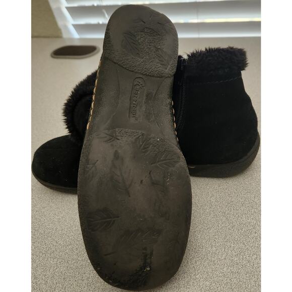 Bare Traps Laurel Black Inside Zipper Closure Ankle Booties 8.5M Faux Fur Lined - Picture 6 of 6